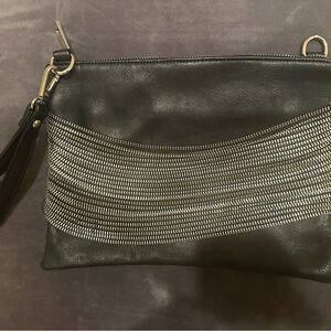 Black and Silver Women's Clutch
